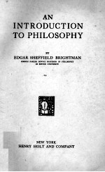 <em>AN</em> <em>INTRODUCTION</em> <em>TO</em> PHILOSOPHY