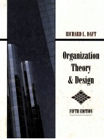 ORGANIZATION THEORY <em>AND</em> <em>DESIGN</em> FIFTH <em>EDITION</em>