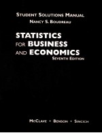 STUDENT SOLUTIONS <em>MANUAL</em> STATISTICS FOR BUSINESS AND ECONOMICS SEVENTH EDITION