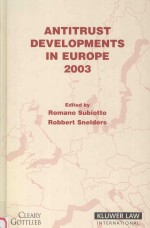Antitrust <em>Developments</em> in Europe 2003
