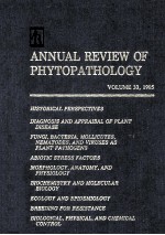 ANNUAL REVIEW <em>OF</em> PHYTOPATHOLOGY <em>VOLUME</em> 33