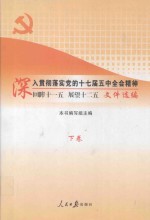 深入贯彻落实党的十七届五中全会精神  回眸十一五  展望十二五  文件选编  下