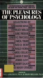 <em>THE</em> PLEA<em>S</em>URE<em>S</em> OF P<em>S</em>YCHOLOGY