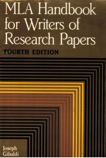 MLA HANDBOOK FOR WRITERS <em>OF</em> RESEARCH PAPERS <em>FOURTH</em> <em>EDITION</em>