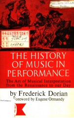 THE HISTORY <em>OF</em> MUSIC <em>IN</em> PERFORMANCE