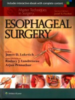 <em>M</em>ASTER TECHNIQUES IN SURGERY ESOPHAGEAL SURGERY