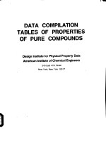 DATA COMPILATION TABLES <em>OF</em> PROPERTIES <em>OF</em> PURE COMPOUNDS
