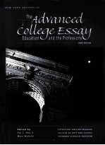 THE <em>ADVANCED</em> COLLEGE ESSAY THIRD EDITION