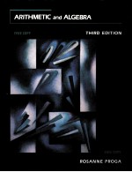 ARITHMETIC <em>AND</em> ALGEBRA <em>THIRD</em> <em>EDITION</em>
