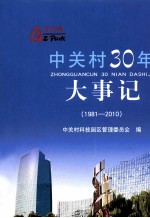 中关村30年大事记  1981-2010