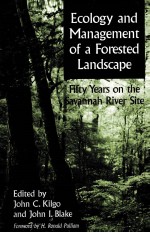 ECOLOGY <em>A</em>ND M<em>A</em>N<em>A</em>GEMENT <em>OF</em> <em>A</em> FORESTED L<em>A</em>NDSC<em>A</em>PE FIFTY YE<em>A</em>RS <em>ON</em> <em>THE</em> S<em>A</em>V<em>A</em>NN<em>A</em>H RIVER <em>SITE</em>