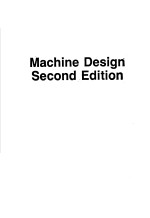 MACHINE <em>DESIGN</em> <em>SECOND</em> <em>EDITION</em>