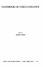 <em>HANDBOOK</em> OF CHILD GUIDANCE