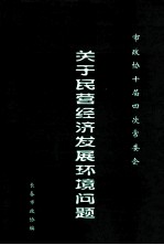 市政协十届四次常委会  关于民营经济发展环境问题