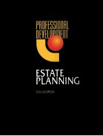 <em>ESTATE</em> <em>PLANNING</em> 5TH <em>EDITION</em>