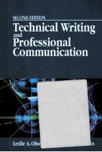 <em>TECHNICAL</em> WRITING AND PROFE<em>S</em><em>S</em>IONAL COMMUNICATION <em>S</em>ECOND <em>EDITION</em>