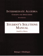 INTERMEDIATE ALGEBRA:CONCEPTS AND APPLICAITONS FIFTH EDITION:STUDENT'S SOLUTIONS <em>MANUAL</em>