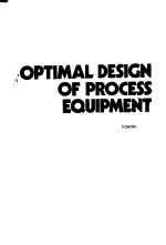 OPTIMAL DESIGN OF PRO<em>C</em>ESS EQUIPMENT