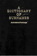 <em>A</em> DICTION<em>A</em>RY <em>OF</em> SURN<em>A</em>MES