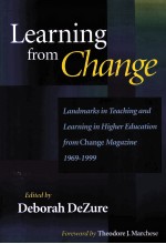 <em>LEARNING</em> FROM CHANGE