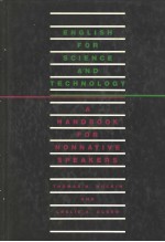 E<em>N</em>GLISH FOR SCIE<em>N</em>CE A<em>N</em>D TECH<em>N</em>OLOGY A HA<em>N</em>DBOOK FOR <em>N</em>O<em>N</em><em>N</em>ATIVE SPEAKERS