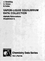Vapor-Liquid <em>Equilibrium</em> Data Collection 6c Aliphatic Hydrocarbons (Supplement 1)