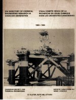 21ST ditectory <em>of</em> chemical dngineering research in Canadian universities 21ieme COMPTE RENDU DE LA R