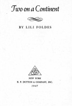 TWO <em>ON</em> A C<em>ON</em>TINENT