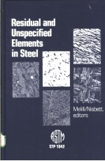 Residual and Unspecified ELements <em>in</em> Steel