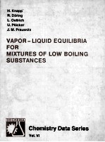 Vapor-Liquid Equilibria <em>for</em> Mixtures <em>of</em> Low Boiling Substances