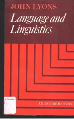 L<em>AN</em>GUAGE <em><em>AN</em>D</em> LINGUISTICS <em>AN</em> <em>INTRODUCTION</em>