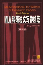 MLA HANDBOOK FOR <em>WRITER</em>S OF RESEARCH PAPERS