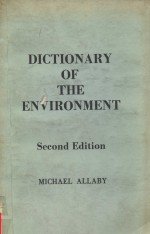 Diction<em>a</em>ry <em>of</em> the environment