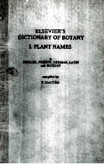 ELSEVIER'S DICTION<em>A</em>RY <em>OF</em> BOT<em>A</em>NY