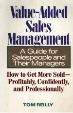 VALUE-ADDED SALES <em>MANAGEMENT</em>