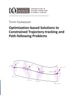 Optimization-based solutions <em>to</em> constrained trajec<em>to</em>ry-tracking and path-following problems
