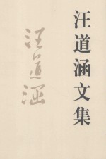 <em>汪道</em>涵文集  上