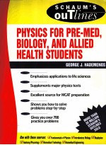 <em>PHYSICS</em> FOR PRE-MED BIOLOGY AND ALLIED HEALTH STURDENTS