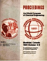 <em>2</em>nd World Congress of Chemical <em>Engineering</em> PROCEEDINGS <em>Volume</em> VI