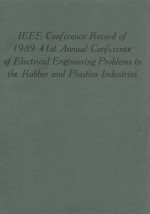 IEEE Conference Record of 1989 41st Annual Conference of Electrical <em>Engineering</em> Problems in the Rubb