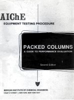 <em>AIChE</em> Equipment Testing Procedure PACKED COLUMNS SECOND EDITION