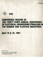 CONFERENCE RECORD OF 1981 THIRTY-EIGHTH ANNUAL CONFERENCE OF ELECTRICAL <em>ENGINEERING</em> PROBLEMS IN THE 