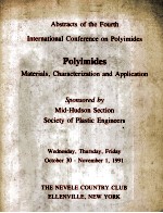 Abstracts <em>of</em> the Fourth <em>Internati<em>on</em>al</em> <em>C<em>on</em>ference</em> <em>on</em> Polyimides Polyimides <em>Materials</em>