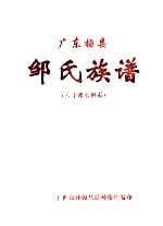 广东梅县邹氏族谱  60郞公世系