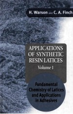 Applications <em>of</em> Synthetic Res<em>in</em> Latices <em>Volume</em> 1 Fundamental Chemistry <em>of</em> Latices and Applications i