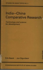 INDIA-CHINA COMPARATIVE RESEARCH  Technology and Science <em>for</em> Development