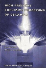 HIGH PRESSURE EXPLOSIVE <em>PROCESSING</em>