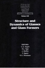 MATERIALS RESEARCH SOCIETY SYMPOSIUM PROCEED<em>IN</em>GS VOLUME 455 Structure and Dynamics <em>of</em> Glasses and Gl