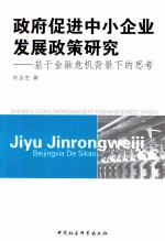 政府促进中小企业发展政策研究  基于金融危机背景下的思考