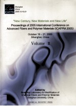 Proceedings <em>of</em> 2005 Intern<em>a</em>tion<em>a</em>l Conference on <em>A</em>dv<em>a</em>nced Fibers <em>a</em>nd Polymer M<em>a</em>teri<em>a</em>ls (IC<em>A</em>FPM2005) V